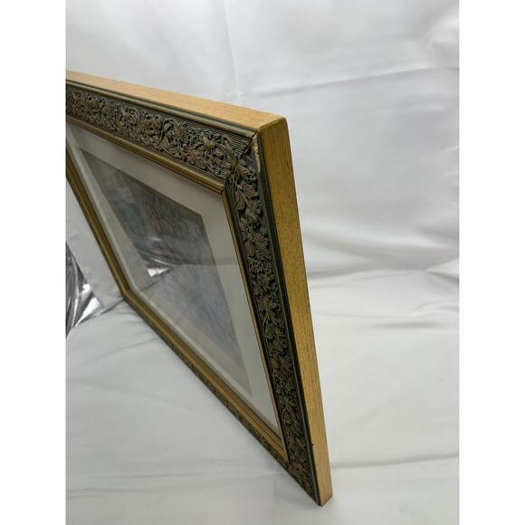 Gloria Eriksen Floral Topiary Art Dimensional Framed 3D Vintage 1997 - Picture 8 of 15